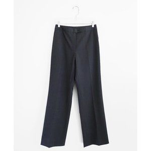 Domenico Vacca Grey Stretch Wool High Waist Wide Leg Dress Pants NWT